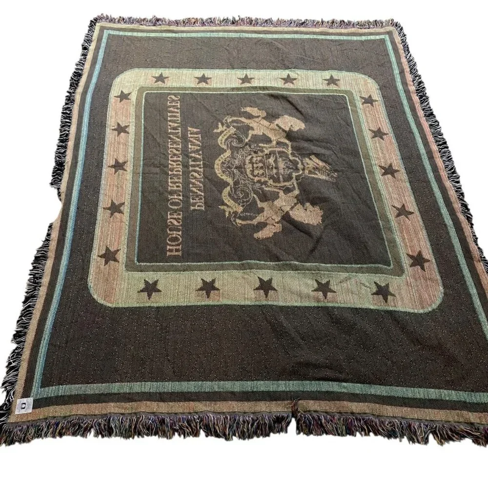 Pennsylvania House Of Representative‎ Woven Tapestry Throw Blanket USA Patriotic